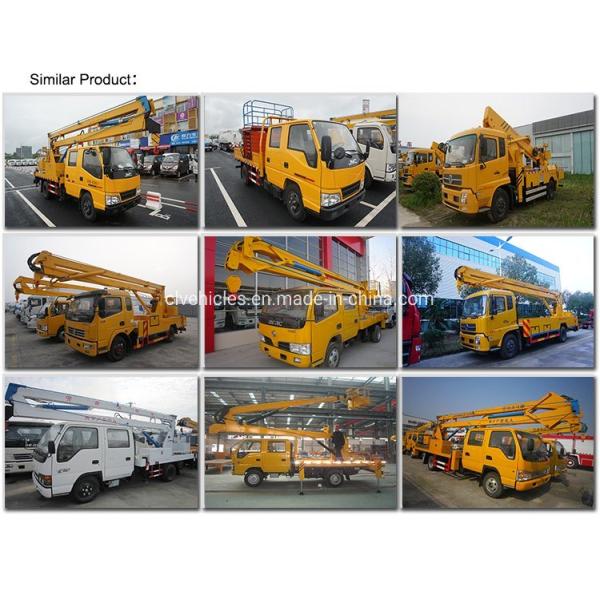 27m ISUZU Aerial Platform Truck Telescopic Boom Man Lift With  2-3 Folding Arms