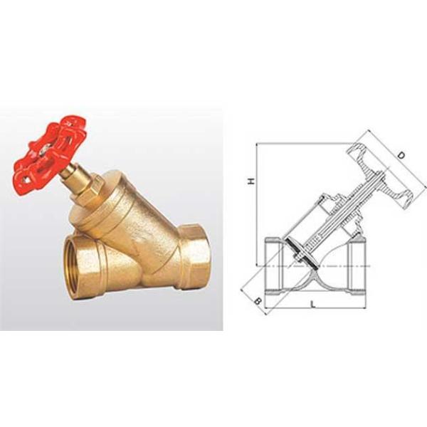Copper Alloy Water Globe Valve 1/2
