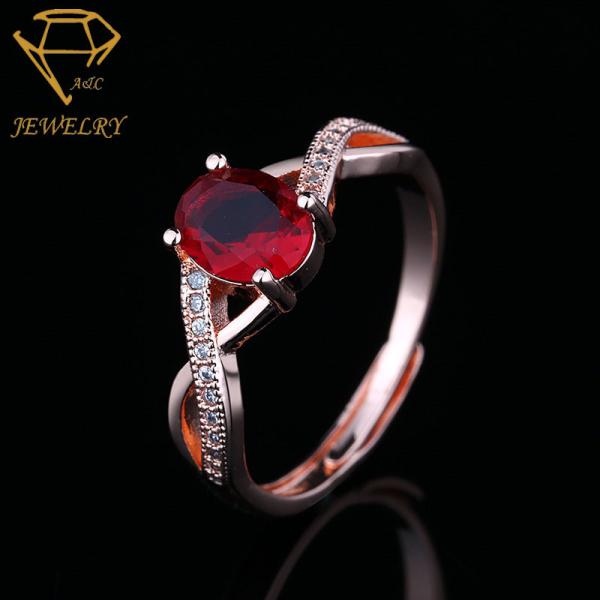 Oval Ruby Vintage Silver Engagement Rings Environmental Copper