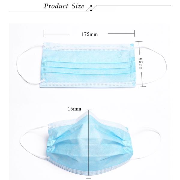 Surgery Respiratory Disposable Dust Mask Disposable Facial Virus Earloop FDA