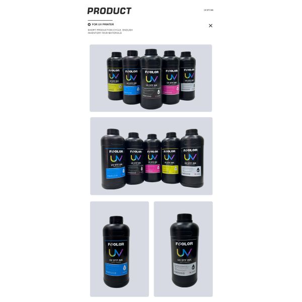 FCOLOR Wholesale High Quality LED UV CMYKW Vanish DTF AB Film Ink Sticker Labeling Printer for Epson Printing Machine