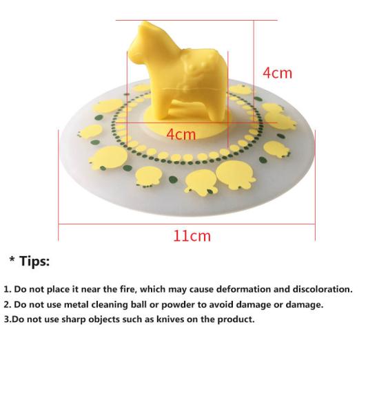 Silicone Cup Lid Leakproof And Dustproof Ceramic Tea Cup Mug Lid Sealing Cap Fresh-Keeping Cap