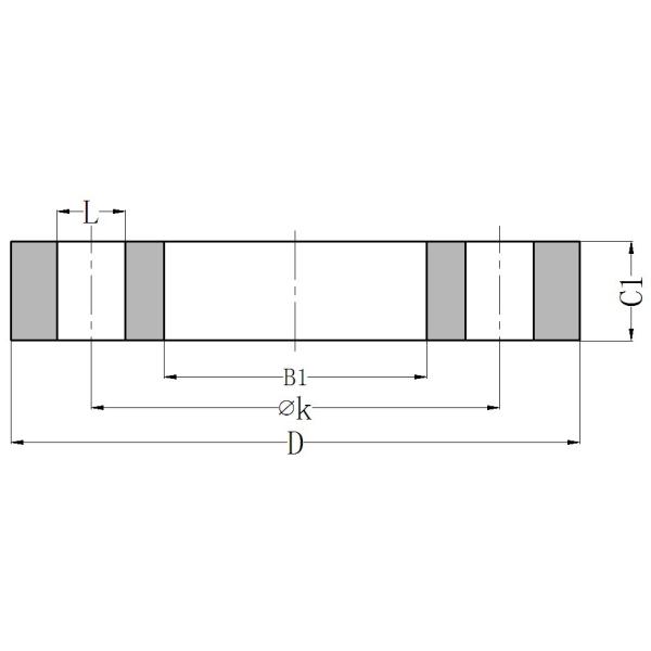 SS 304/304L SS316/316L EN1092-01 Stainless Steel Plate Flanges PN 10 PLFF For Pipe and Tube Engineering