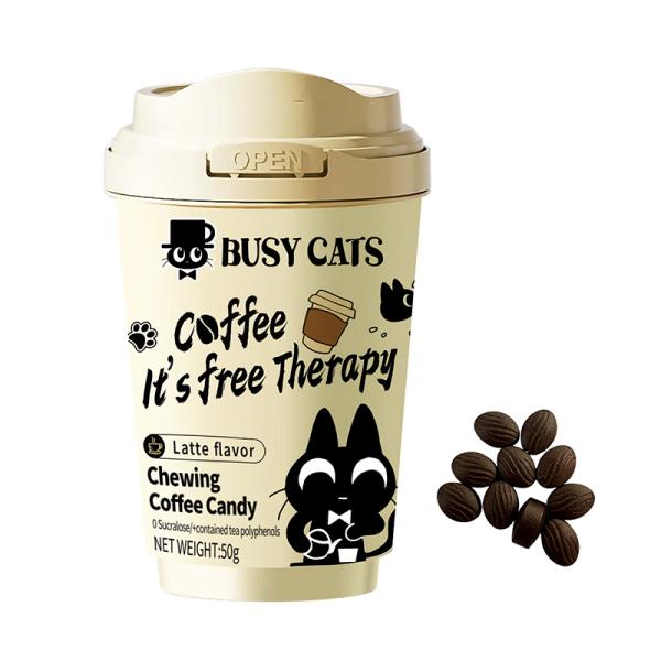 OEM Chewing Coffee Candy 10% Coffee Powder Tablet Manufacturer