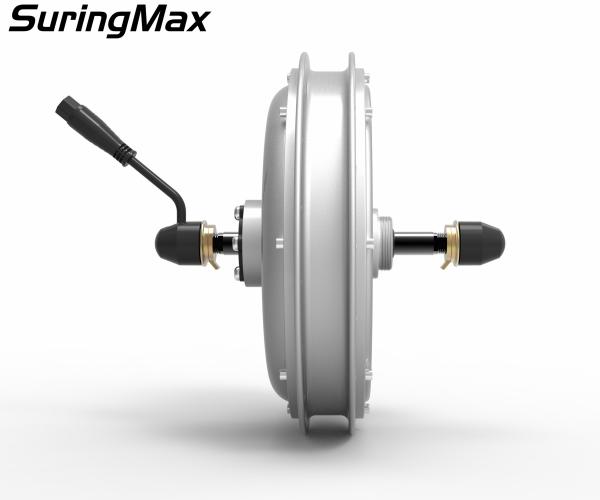 Brushless 190mm Fat Bike Hub Motor With 48V17.5AH Lithium Battery