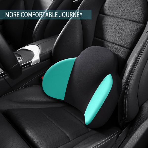 Memory Foam Gel Lumbar Cushion for Car Home Office Chair Comfortable Back Support