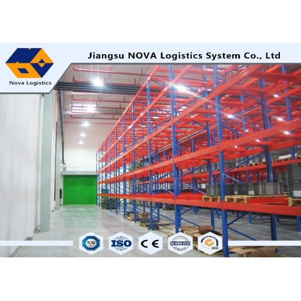 Sistemas com corredor estreito, cremalheiras resistentes do tormento da pálete do armazém do armazenamento