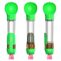 Mutifunctional 4 en 1 botella de agua portátil 300ML del perrito para caminar y el viaje