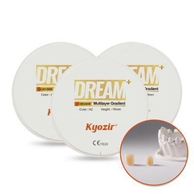 Multi Layer Dental Zirconia Blank Gradient 100% Japan TOSOH Powder Fast