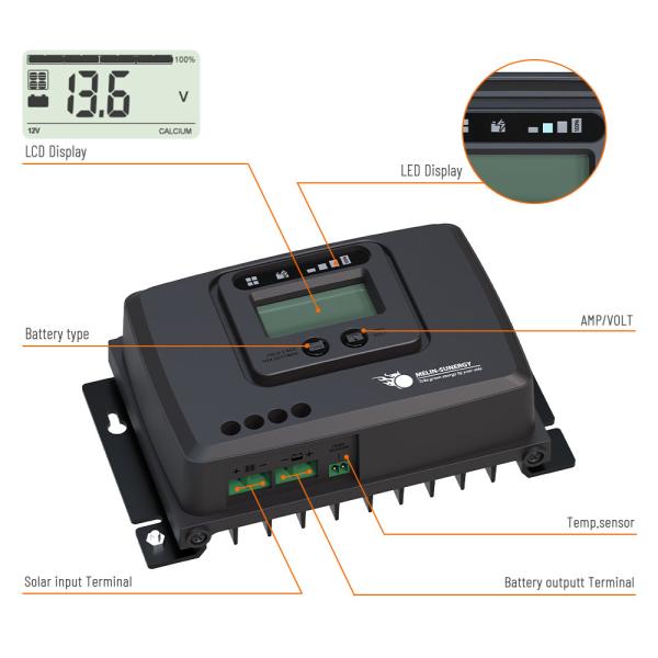 RV Solar Panel Charge Regulator