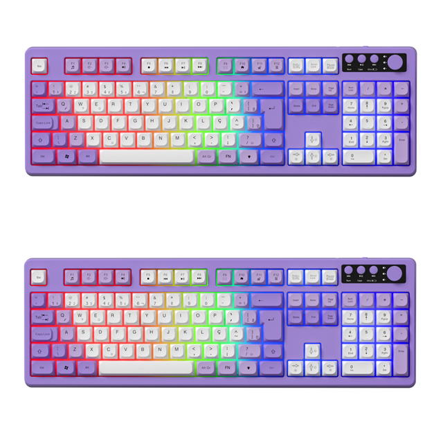 2.4G Wireless Rechargeable Waterproof Keyboard (108-Key, 1500mAh, Custom Print)