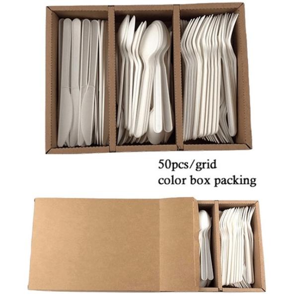 Convenient and Eco-Friendly CPLA Cutlery Set for Everyday in Restaurants