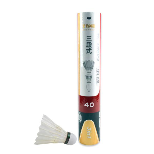 Dmantis D40 3in1 Hybrid Shuttlecock Natrual Goose Feather Badminton Shuttlecock