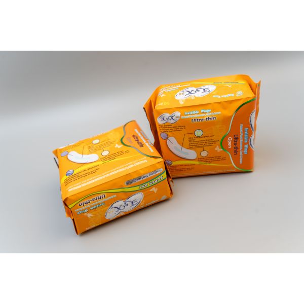 Super Absorbent Polymer SAP Women Sanitary Pads Equipped with Waterproof Polyethylene Film Back Sheet Soft Breathable and Absorption