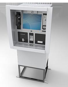 Wall Mounted / Through Wall Kiosk Cash Operate For Money Deposit Withdraw Transfer