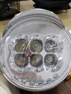 Tricycle LED Headlight Electric Rickshaw Parts Bright 501-800W Power Black And White Color