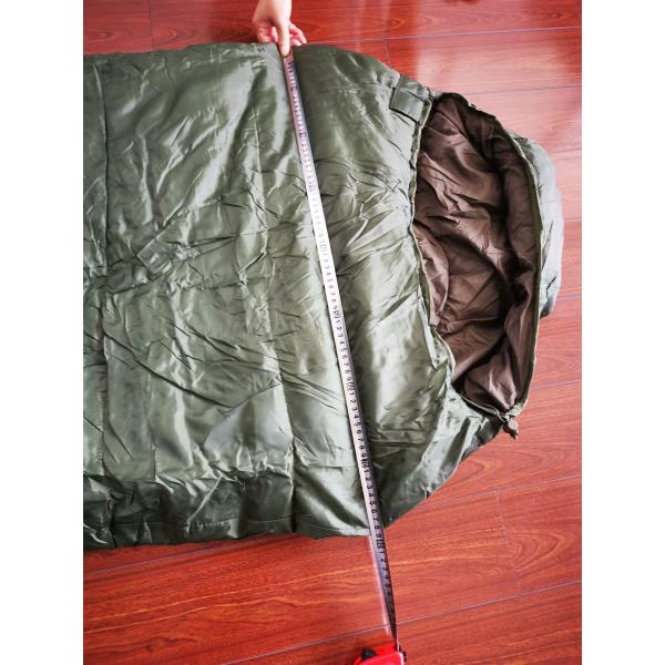 спальные мешки горы перемещения полиэстера 190T 230x80x50CM изготовленные на заказ черные оранжевые водоустойчивые