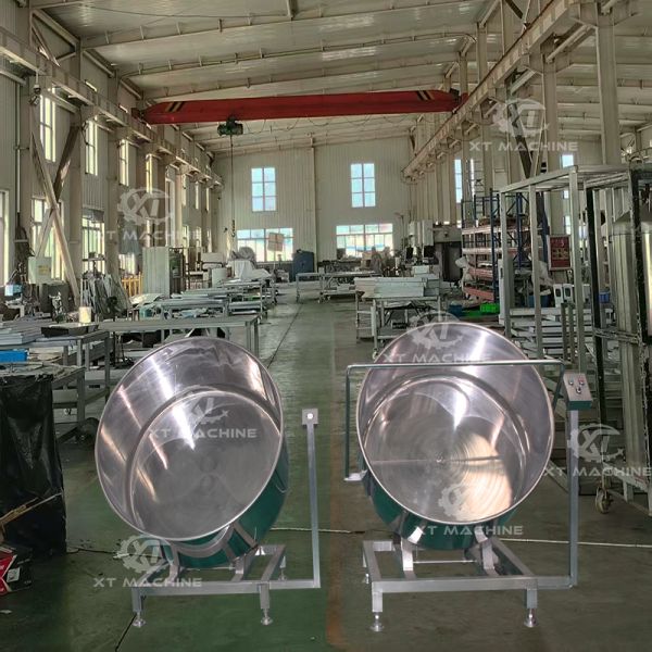 100kg/h Capacity SUS304 Coating Machine For Hazelnut And Peanut Processing In High Demand