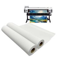 Rouleau de toile de polyester jet d'encre de grand format pour les imprimantes en latex UV à solvant écologique
