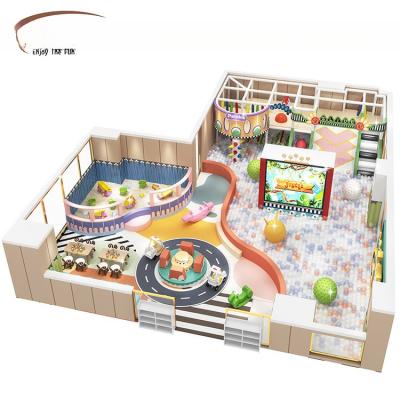 Pastel Color Plastic Soft Playground Equipment Custom For Game Center