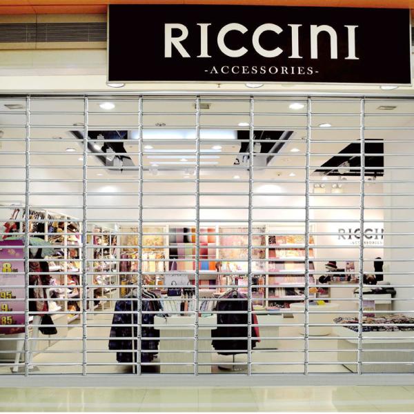 Решетка безопасности из нержавеющей стали, дверь на витрине магазина