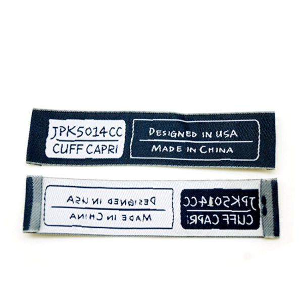 Durable Custom Woven Labels for Clothing and Apparel, Personalized Branding Tags With Logo