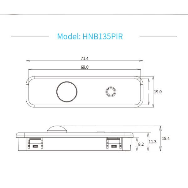 HNB135PIR Silvair Bluetooth PIR Движение датчик Малый размер Легкая установка Управление приложением