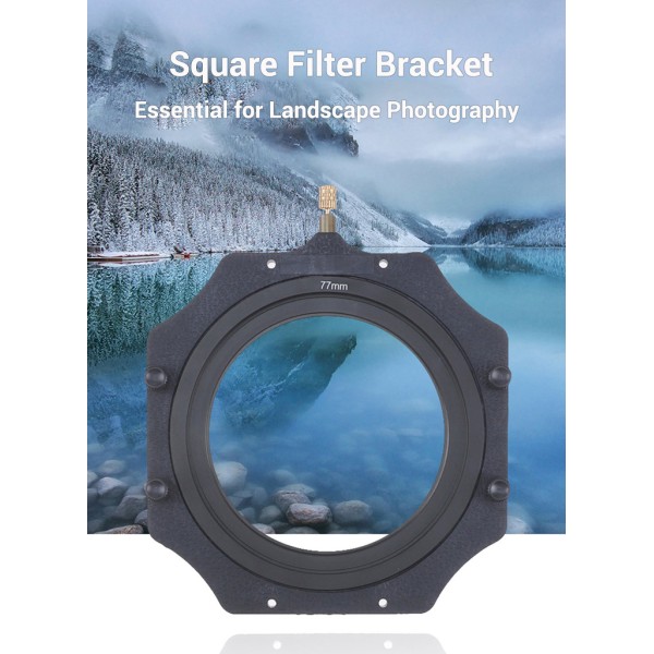100mm Lens Filter Adapter Aluminum Alloy Camera Filter Holder Waterproof For 100x100mm And 100x150mm Lens Filters