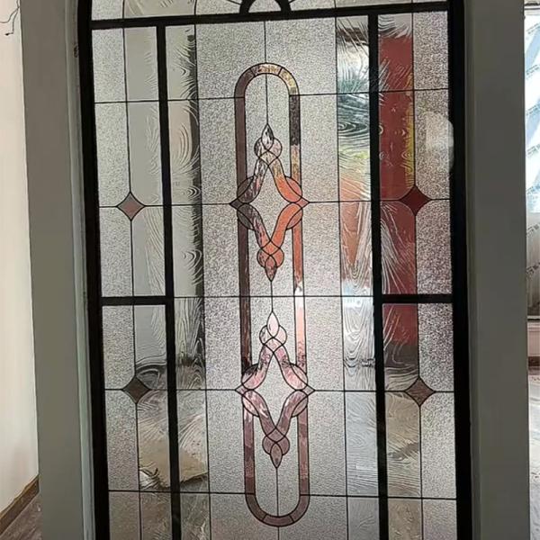 Полые викторианские акценты цветные церковные декоративные цветные окна стеклянные двери Tiff