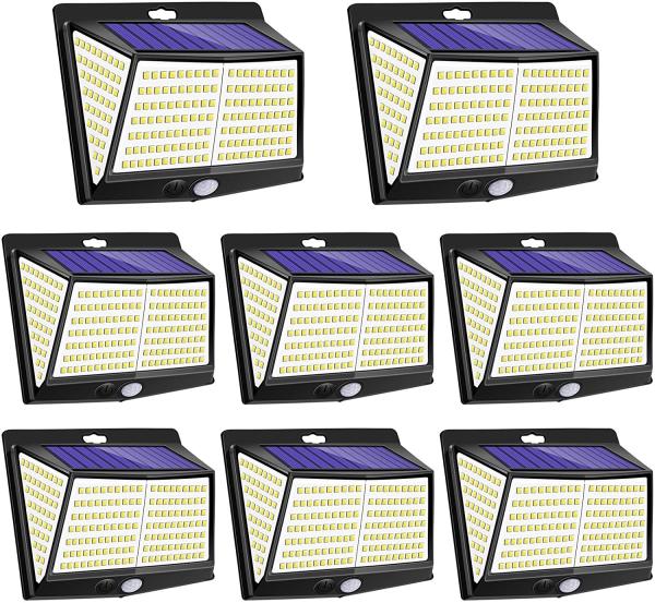 Solar Motion Sensor 228LED Garden Decoration Light 3 Modes For Outdoor