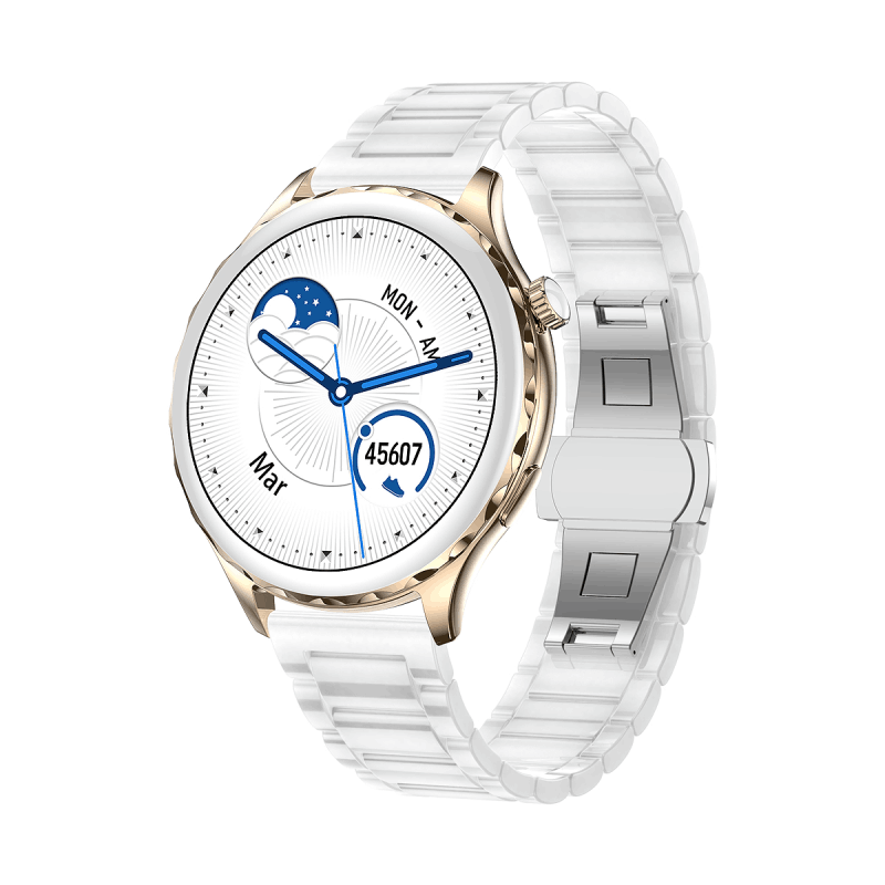 Support OEM & ODM | Retro Roman Dial Ladies Smart Watch with BT5.1 Bluetooth Call IP67 Waterproof and 1.32-inch IPS Screen