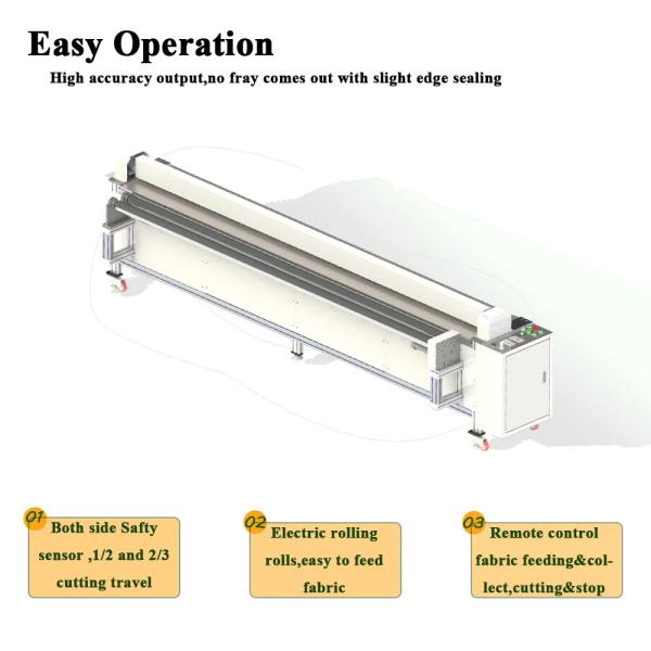 Industrial Pneumatic Roller Blind Cutter 0.5mm Precision Rolling Machine Blinds