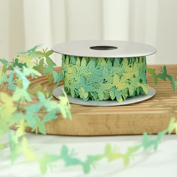 2cm*25y cinta de mariposa ultrasónica para embalaje de regalos y accesorios de ropa