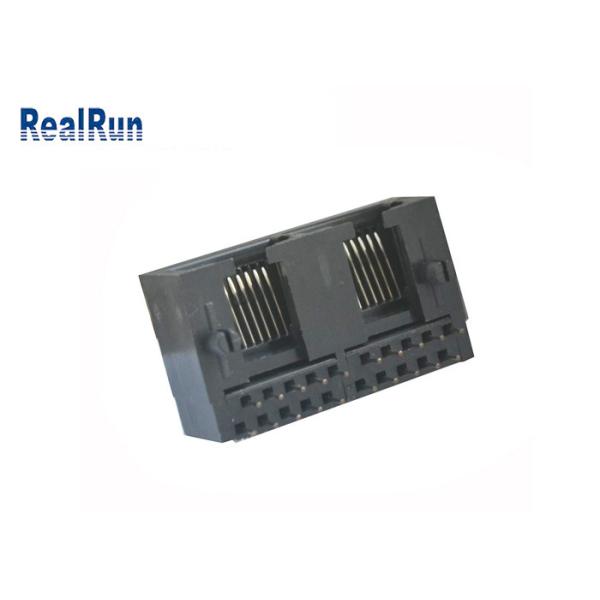 Разъем-розетка PCB модульного Джек PBT Rj45 права 10P10C RJ45