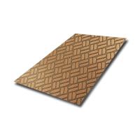 Chapa de aço SS de alta qualidade com acabamento de aço inoxidável gravado para interiores modernos