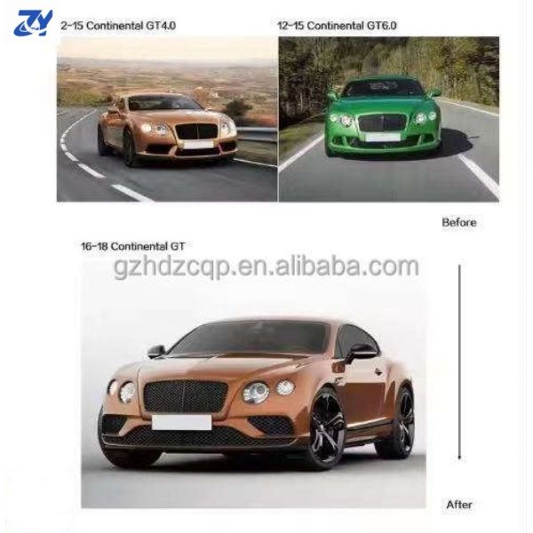 High Quality Car Parts for Bentley 2012-2015 Continental Gt Upgrade 2016-2018 Body Kit Bumpers, Grilles, Fenders