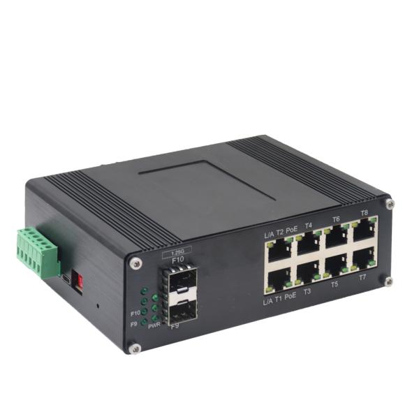 Commutateur d'Ethernet de contrat de Mini Industrial 10-Port 10/100/1000T