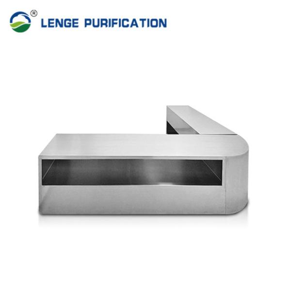 L Type Stainless Steel Furnishing Shoe Bench 2200mm × 350mm × 600mm