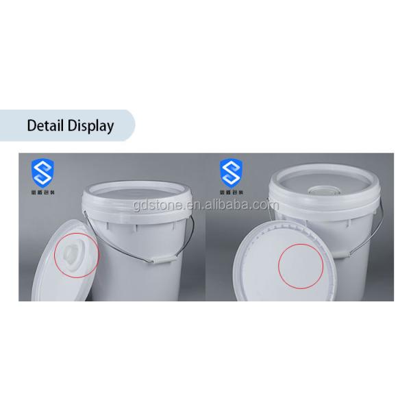 Top Dia 30cm 20 Litre Paint Bucket With Handle 90 Mils Thick