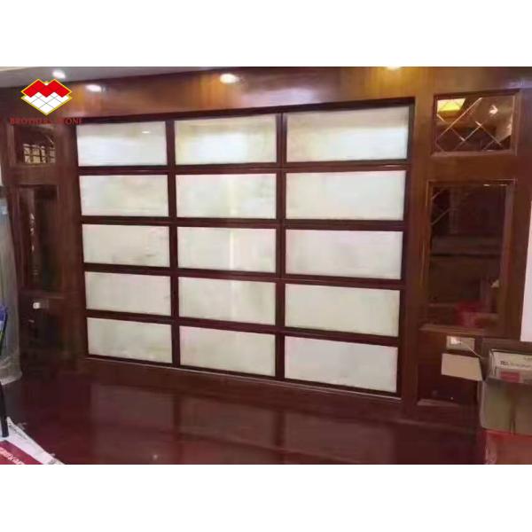 Backlit Royal White Onyx Marble Slab for Customizable Table Countertop and Wall Panel