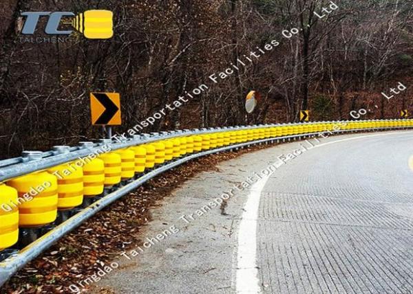 AASHTO M180 Highway Roller Barrier EVA / PU Rolling Guardrail Barrier
