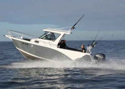 Fishing V Bottom Boats Marine Aluminum Alloy Hull Material With 3 Years Warranty