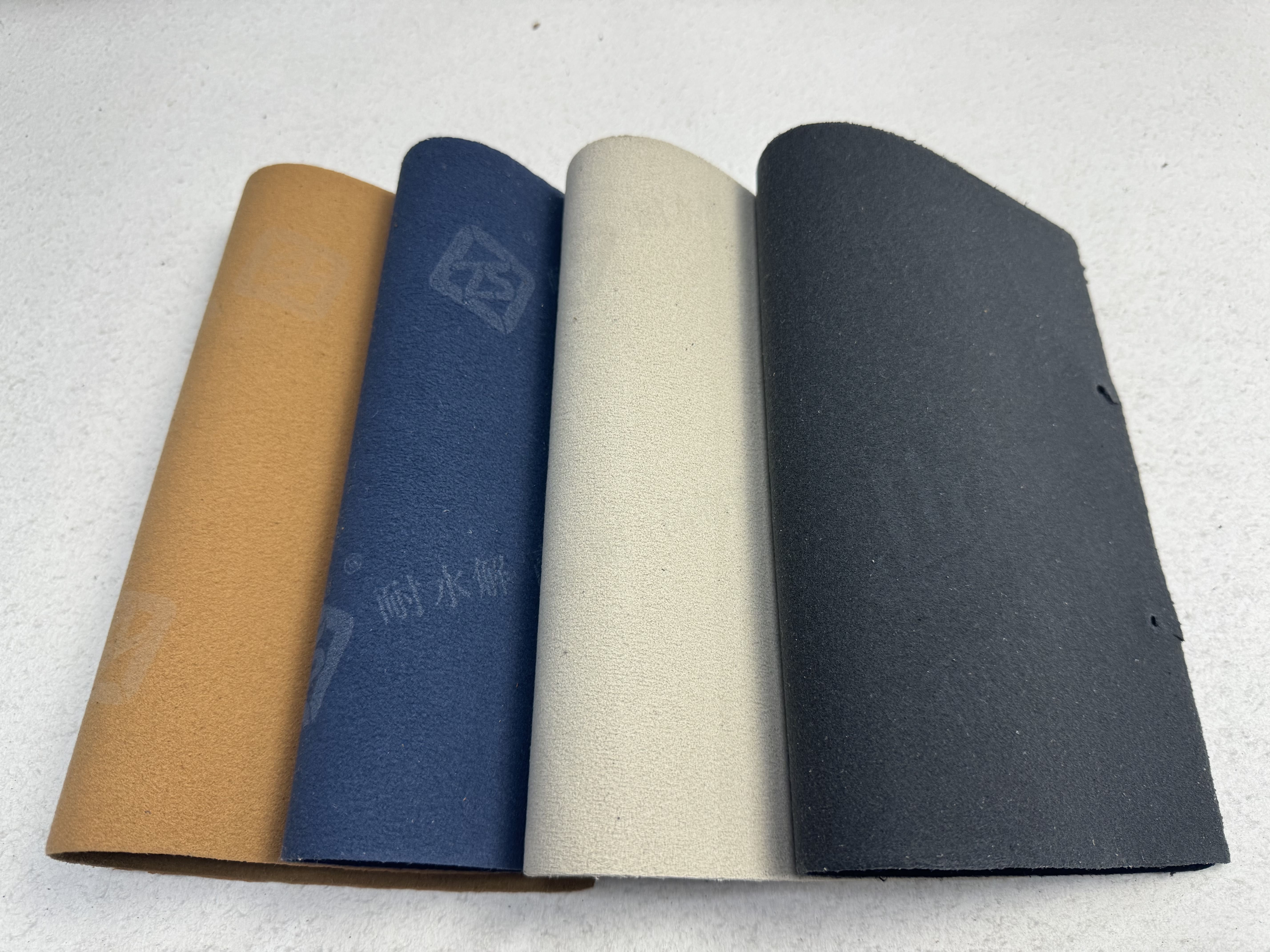 High-Quality Durable Synthetic PU Leather Double-Faced Suede Faux Leather for Shoe Lining Material