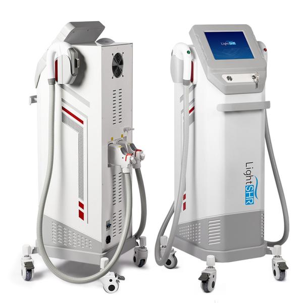Hair Removal Skin Rejuvenation SHR IPL Beauty Machine 2000W With 2 Handles
