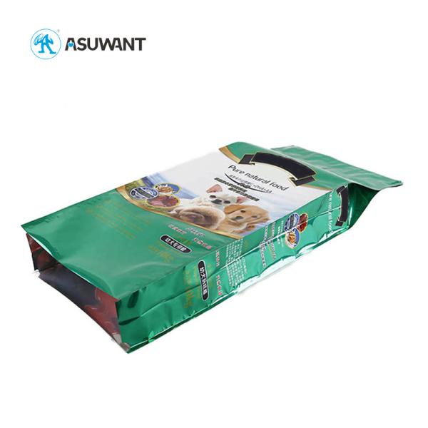 Сумка пластиковой молнии корма для домашних животных плоская нижняя для еды кролика птицы цыпленка кота собаки