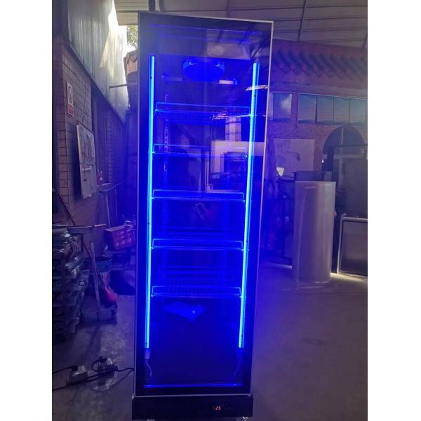 R290 Single Door Upright Fridge Commercial Beverage Display Refrigerator