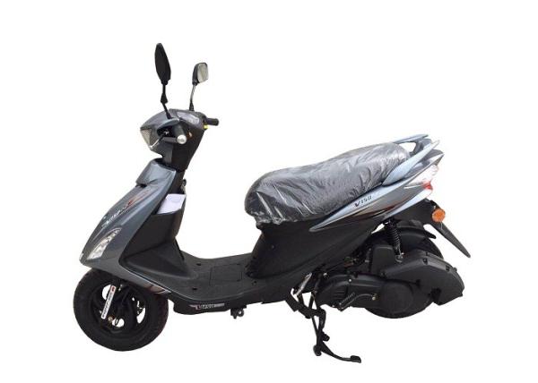 125cc 150cc Engine Gas Motor Scooter Ash Plastic Body Black Alloy Wheel