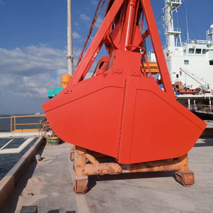 Heavy-Duty Mechanic Remote Control Bulk Cargo Grab Bucket for Efficient Material Handling