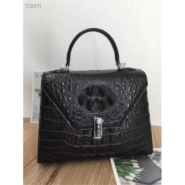 Fashion Genuine Crocodile Skin Lady Handbag Exotic Real True Alligator Leather Female Purse Women Three-way Shoulder Bag