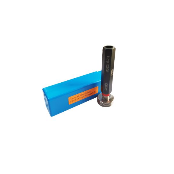 NOGO Type M30X1.5-7H Metric Thread Plug Gauge for Testing Tapped Holes